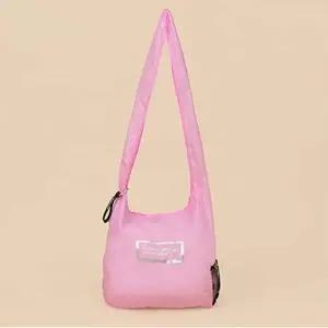 스트랩 시장가방(핑크) 휴대용장바구니 튼튼한장바구