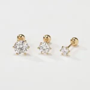 14K 에끌라 랩다이아몬드 피어싱 3mm