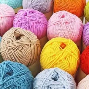 부드러운 밀키코튼 손 뜨개 실 모자실 가방실