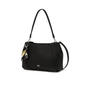 갤러리아 DCBA6E552BK 닥스 [RIA] 블랙 소가죽 플라워 참장식 숄더백 M