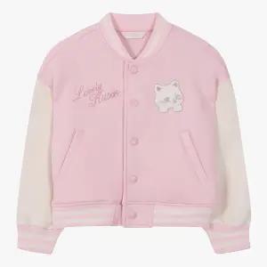 [로엠걸즈] 부클 패치 배색 야구점퍼 RGJA2612C