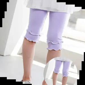 쫄바지레깅스 아동복 실내복 예쁜 베이비 레깅스 여아 6부 타이즈