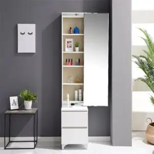 거울뒤4칸 화장품선반화장대 전신거울수납장