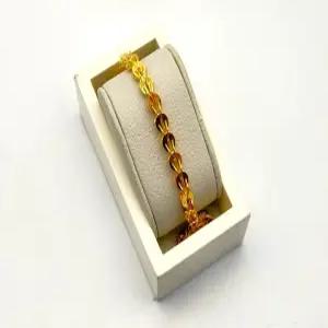 24K 순금 5돈 비하이브 팔찌(18K 연결고리 장식)