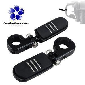 오토바이 바이크 보조 발판 풋페그 할리 혼다 야마하 가와사키 다비슨 투어링 로드 킹 일렉트라 스트리트 글라이드 액세서리 용 32MM 풋 페그 클램프 마운트 키트 엔진 크래시