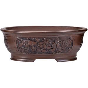 소나무 분재용 화분 수반 토분 소형 타원 천연 소나무분재 물받침 분재 다육 대형 화분받이