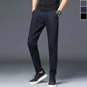 남자 밴딩 여름 일자 바지 1p 스타일링 쿨링 팬츠 데일리