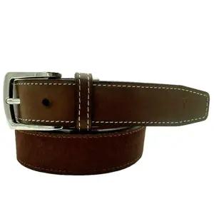 티지스톤 핸드메이드 리얼레더 송치 연브라운 이태리 가죽벨트 TZ1D112LB