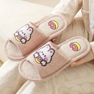 귀여운 캐릭터 자수 디저트 거실화 (WFK7L74)