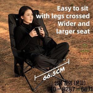 블랙독 아웃도어 캠핑 문 체어 리클라이너 휴대용 두꺼운 마자르 스툴 비치 접이식 의자