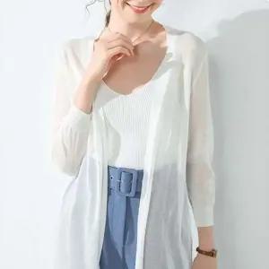 여름코디 여름 시스루 롱가디건 비치웨어 얇은 썸머 아우터