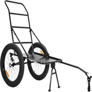 Bakcou - 접이식 유틸리티 전기 자전거 트레일러 히치 부착 액슬 익스텐더 16x3 두꺼운 타이어 캔버스