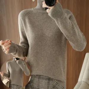 여성터틀넥 여성 폴라니트 베이직 무지 포근니트 데일리