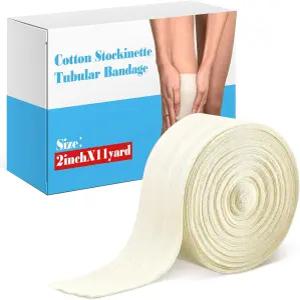 이코노미 코튼 스탁넷 튜브 붕대 편안한 팔 다리 무릎 프리랩 제작 튜브형 스타킹 (2인치 x 11야드)