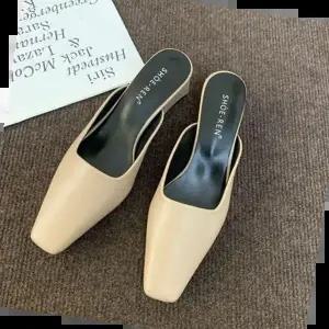 로우힐 여성 사각 뮬 블로퍼 데이트룩 패션 로퍼 5cm