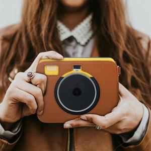 PU 가죽 즉석 카메라 케이스 충격 방지 단색 보관 가방 스크래치 휴대용 코닥 미니 샷 3 레트로 C300R 용