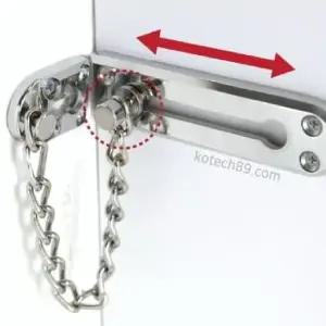 현관 잠금장치 체인 안전고리 이중장금장치 현관문걸쇠 간편장금