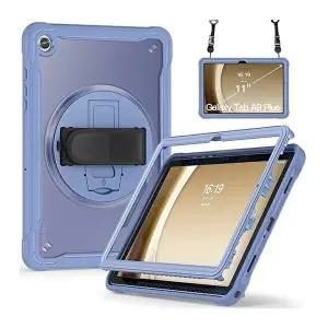 [테일즈]갤럭시탭A11플러스 11.0인치 X230/X236 스트랩 회전밴드 투명 태블릿 케이스