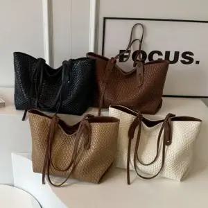 쇼퍼백 G126729_클래식 위빙백 숄더백 토드백 사각쇼퍼백 빅백