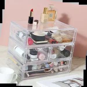 투명보관함 파우더룸 화장품 수납정리 투명 아크릴 서랍 시리즈