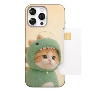 갤럭시 S25 S시리즈 몽글아기 고양이 맥세이프 카드범퍼케이스 fix