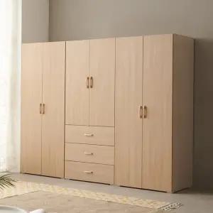 수도권무료 국내생산 LPM 원목손잡이 2400도어 옷장세트 BJ3140