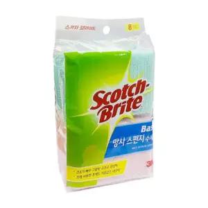 3M 스카치브라이트 베이직 망사 스펀지 수세미 8개입