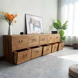 문갑 TV장 거실 티비다이 서랍장 복고풍 티비장 거실장 앤틱 원목