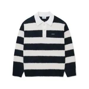 커버낫 COVERNAT 부클 얀 럭비 니트 다크 네이비 CO2403KT17DN 352656