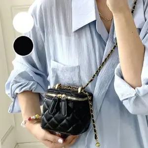 여성 귀여운 퀄팅 미니 박스 체인 크로스백 가방 미니크로스백 캔버스백 빅크로스백