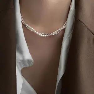 사러왕 비즈목걸이 원석목걸이 레이어드 실버 심플한