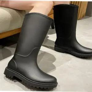 첼시부츠 캐주얼 여성 비오는날 장마 외출 롱 레인부츠 장화