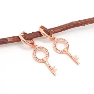 [오팔하우스] 14k 럭셔리 열쇠 원터치 귀걸이 OPGDE1552