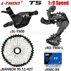 LTWOO T5 MTB 자전거 변속기 키트, 9 단 댐핑 시스템, 후면 드레일러 X9 체인, BANBOK 32T, 42T 카세트 부