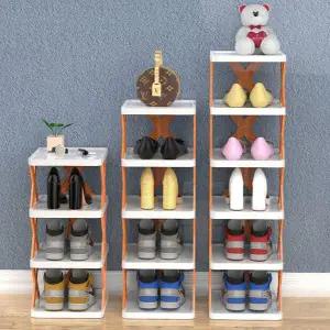 슬림 신발장 모던 다용도 틈새 현관 신발장 수납 다단 원룸 플라스틱 조립장 보관함 조립식 조립형 정리함