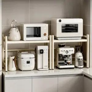 주방 렌지대 싱크대 전자렌지 선반 수납 정리대 식탁위