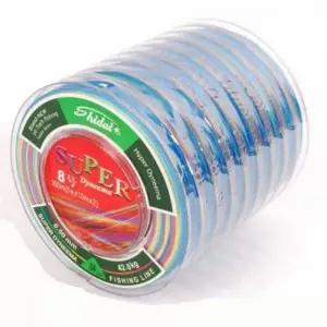 낚시용 컬러 합사라인 다색 채비줄 낚시줄 원줄