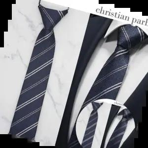 실장 Christian Parbon 신입 stripe 정장 슬림자동넥타이