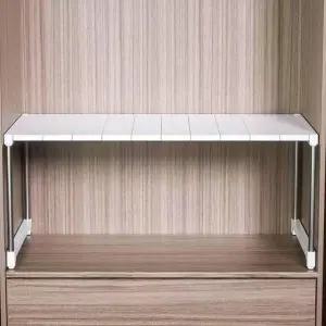 옷방 장롱 선반 원룸 옷장안 길이조절 행거 길이 27.5-36.5cm 높이 16cm