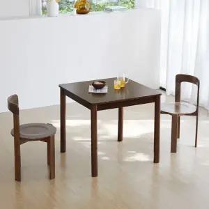 [베스트리빙] 루빈 라운드 오르 800 2인용 원목 식탁세트