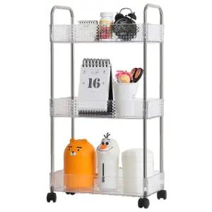 이동식 미니선반 3단 다용도 선반장 팬트리 진열장 세제 정리대 기저귀