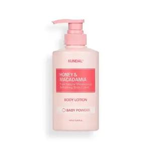 | 쿤달 | 허니 앤 마카다미아 퓨어 바디로션 500ml (베이비파우더) 은은한향 스페셜케어 수분공급 빠른흡