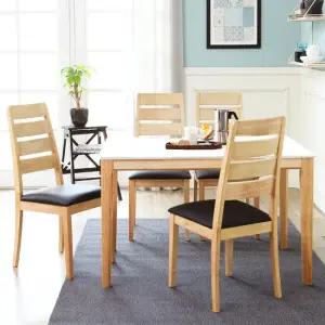 베스트리빙 루마니아 12T 포세린 통세라믹 4인(1400) 식탁세트/의자 4개