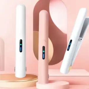 러블리 미니 무선 고데기 볼륨 앞머리 휴대용