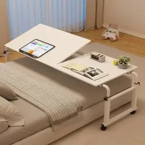 이동식 침대책상 큰사이즈 높이조절 베드 노트북 간이 리프팅 바퀴 다기능