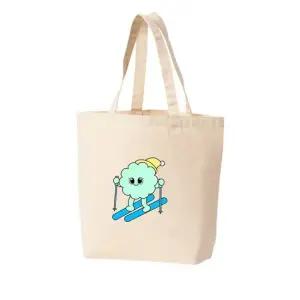 에코백 토트백 겨울스포츠 스키 SKI 흰눈사이로 스키를 타고 그림 다양한 사이즈