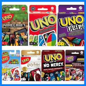 UNO 플립 카드 게임 슈퍼 마리오 마인크래프트 해리포터 트랜스포머 노 머시 소셜 보드 테이블 파티 게임
