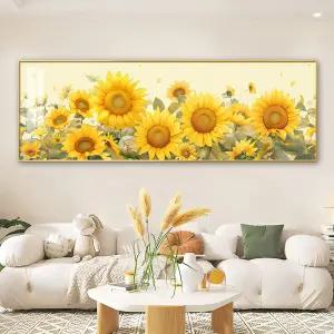 해바라기액자 돈들어오는그림 거실 인테리어 대형액자 황금 개업선물 들어오는 집들이 해바라기