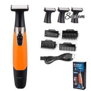 Kemei 1910 충전식 전기 면도기 수염 바디 트리머 남성 헤어 페이스