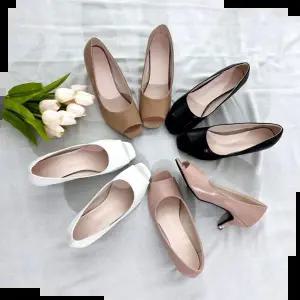 슈즈플랜 H43 오픈토 힐 4color